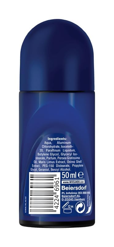 Close-up of NIVEA MEN Fresh Active Roll-On texture for smooth application and scent release.
