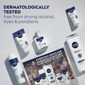 NIVEA MEN Sensitive Set packshot featuring five essential products.