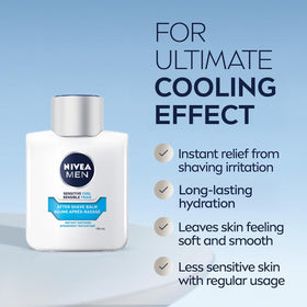 NIVEA MEN packaging box conveys 100 ml size and user-friendly design