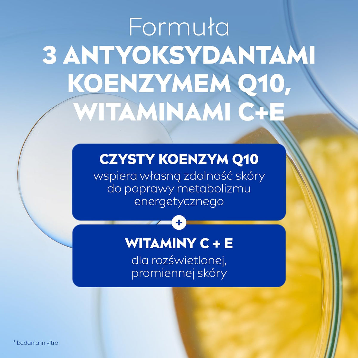 NIVEA Q10 Energy Eye Cream antioxidant trio visual