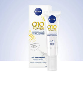 NIVEA Q10 Power Eye Cream on skin demonstrates daily-use brightening potential.