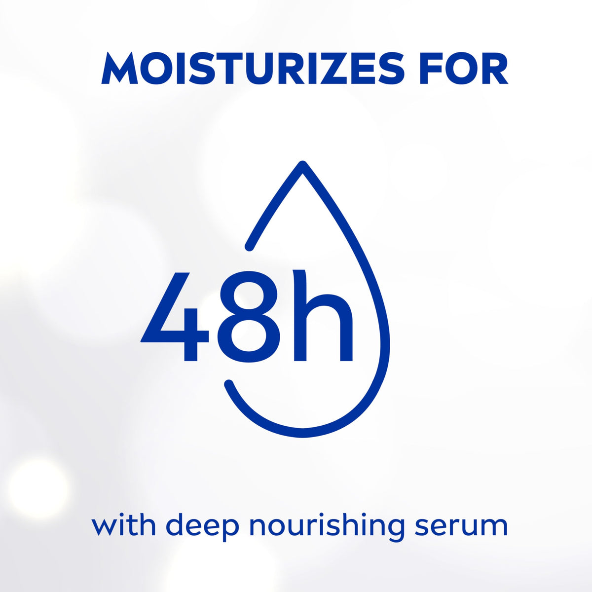 Close-up of NIVEA cream texture for smooth, gentle application