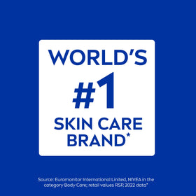 NIVEA tube in use during daily routine for sensitive skin care