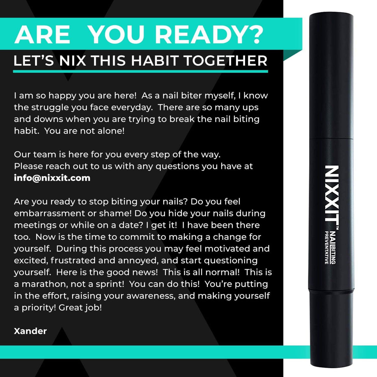 NIXXIT Nail Biting Pen odor-free formula with no strong scent.
