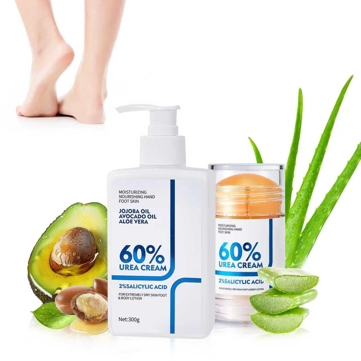 NIZENTA Urea Cream 60% bottle front shows rich hydration for dry skin.