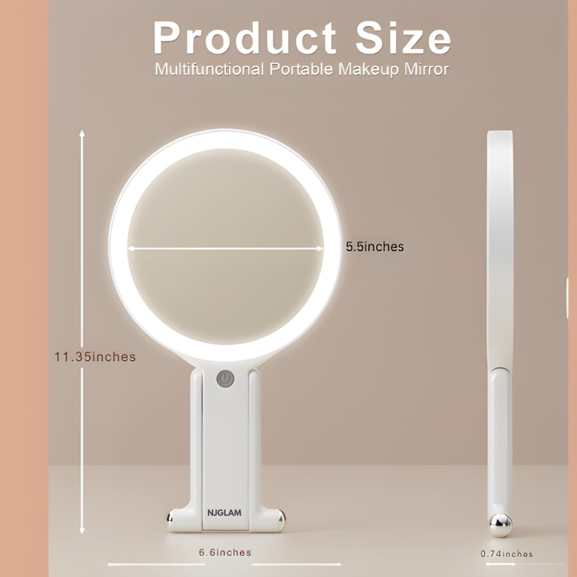 Flexible angles on NJ GLAM mirror enable ideal viewing during routines.
