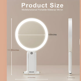 Flexible angles on NJ GLAM mirror enable ideal viewing during routines.