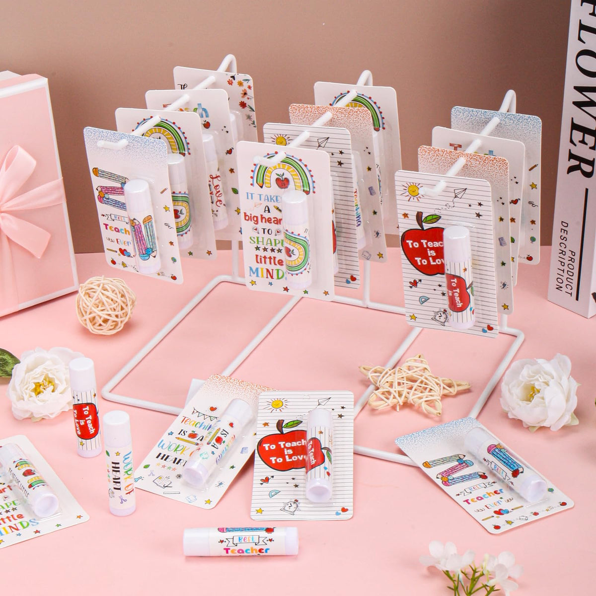 Nlicrst back card for teacher gifts enhances presentation.
