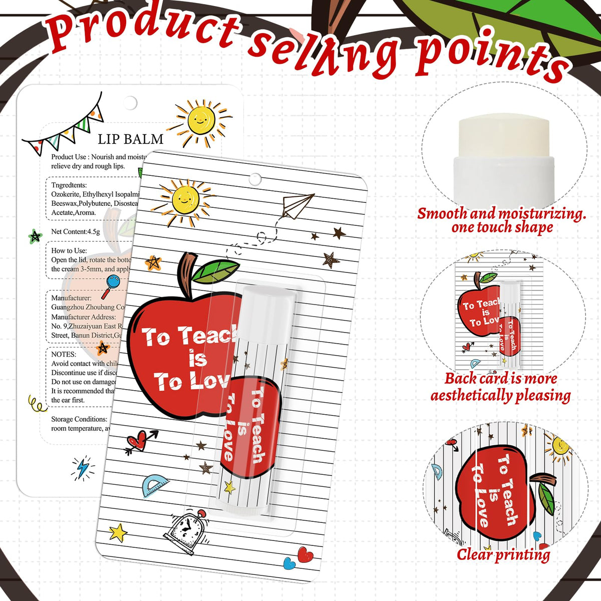 Nlicrst bulk lip balm packaging highlights convenient gifting options.