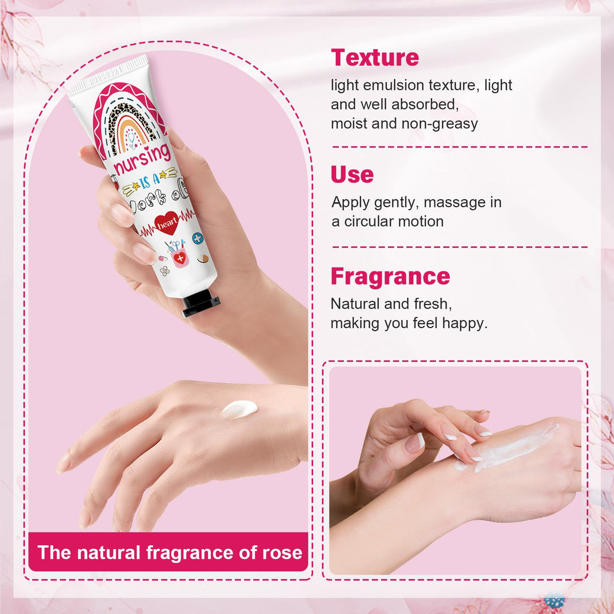 Nlicrst rose scented hand cream box adds a premium gift touch