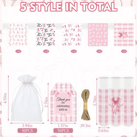 Nlicrst vanilla-flavored pink bow lip balm for gift sets