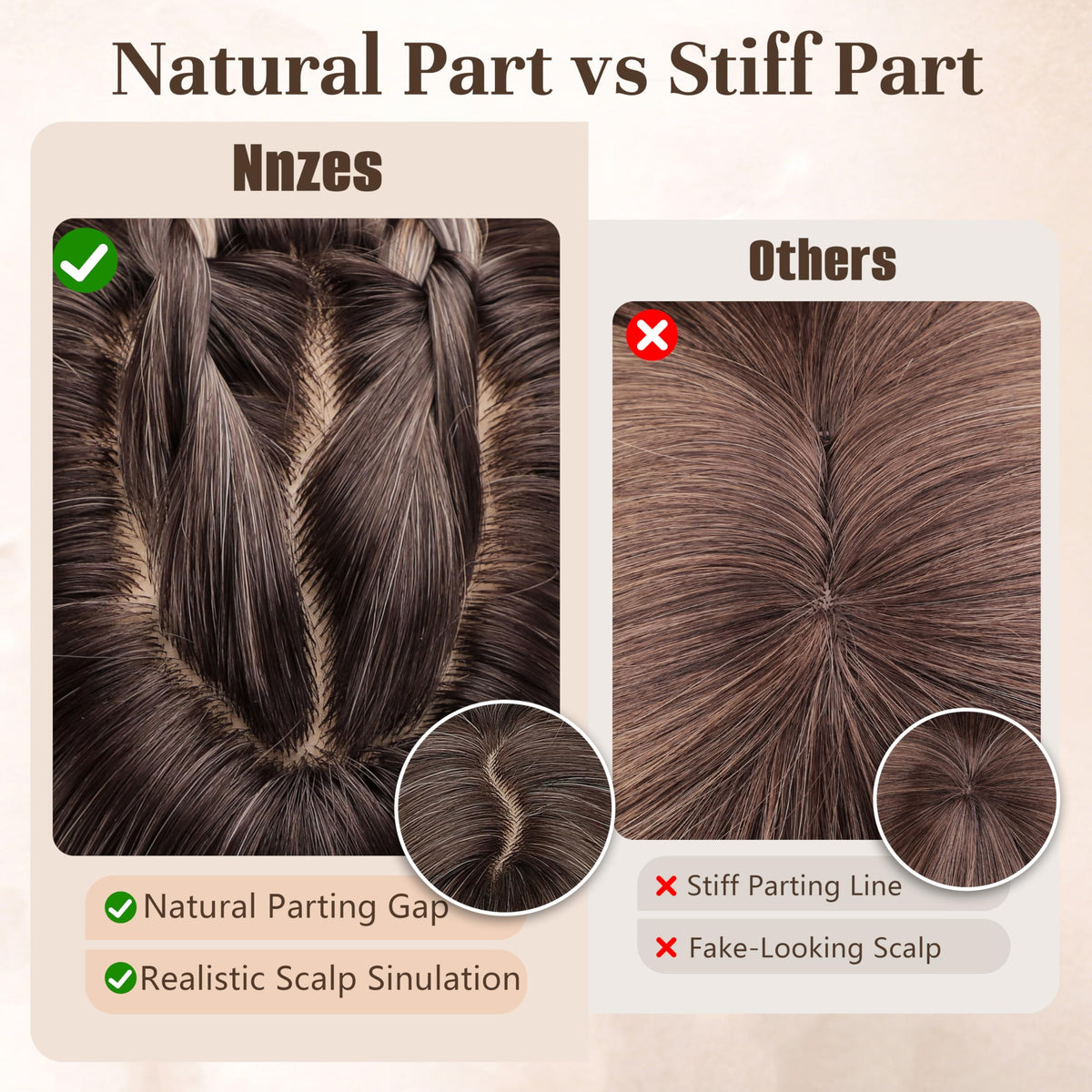 Nnzes blonde wig suitable for parties, weddings, cosplay, and daily wear.