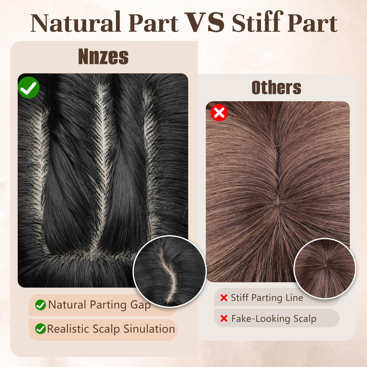 Nnzes daily-use wig for easy styling and all-day comfort