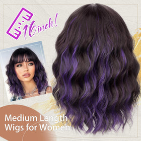 Nnzes easy-put-on bangs wig with mesh cap for quick wear.