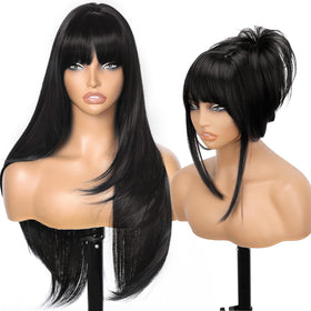 Nnzes wig with freestyle parting offering versatile styling options