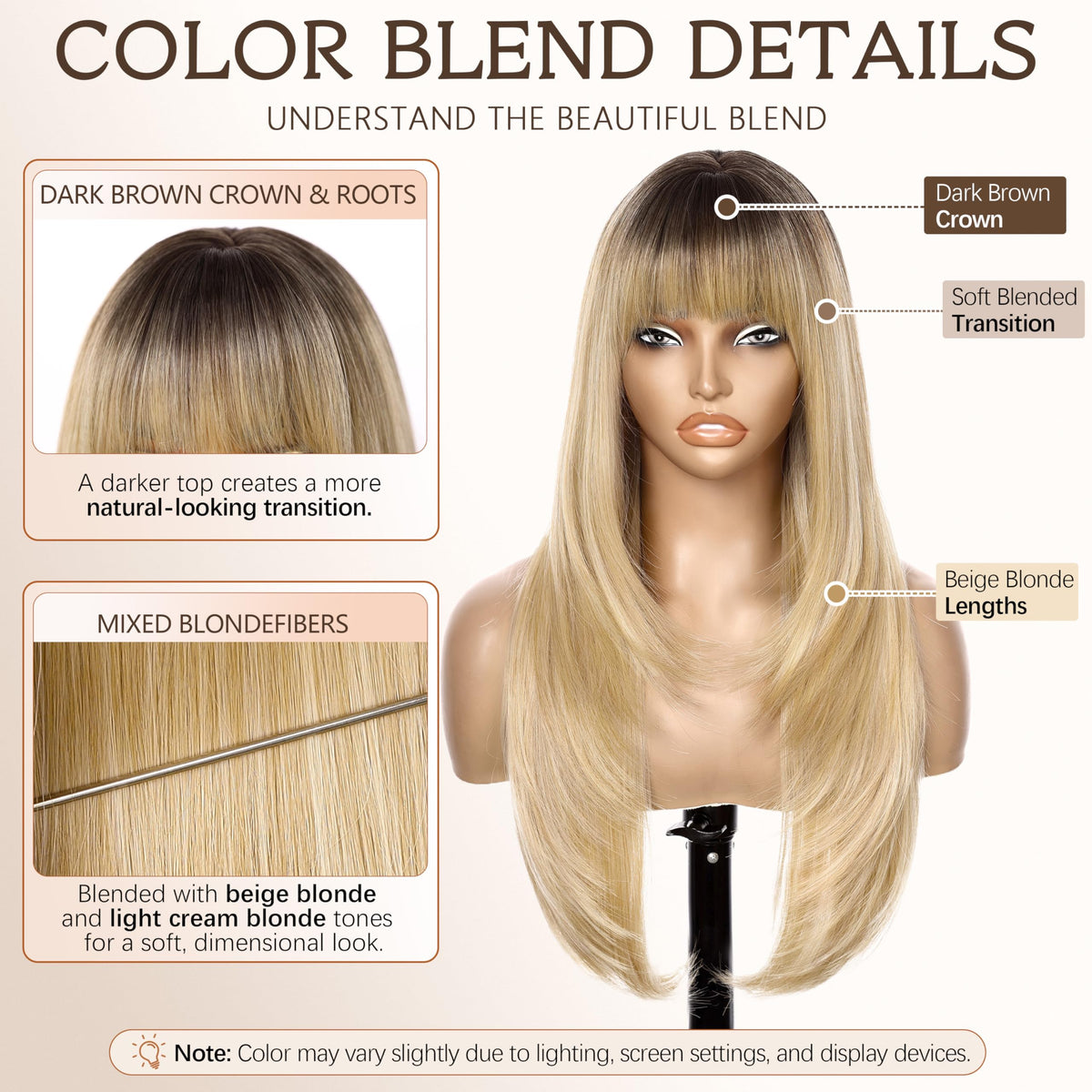 Nnzes heat-resistant synthetic hair for versatile styling.