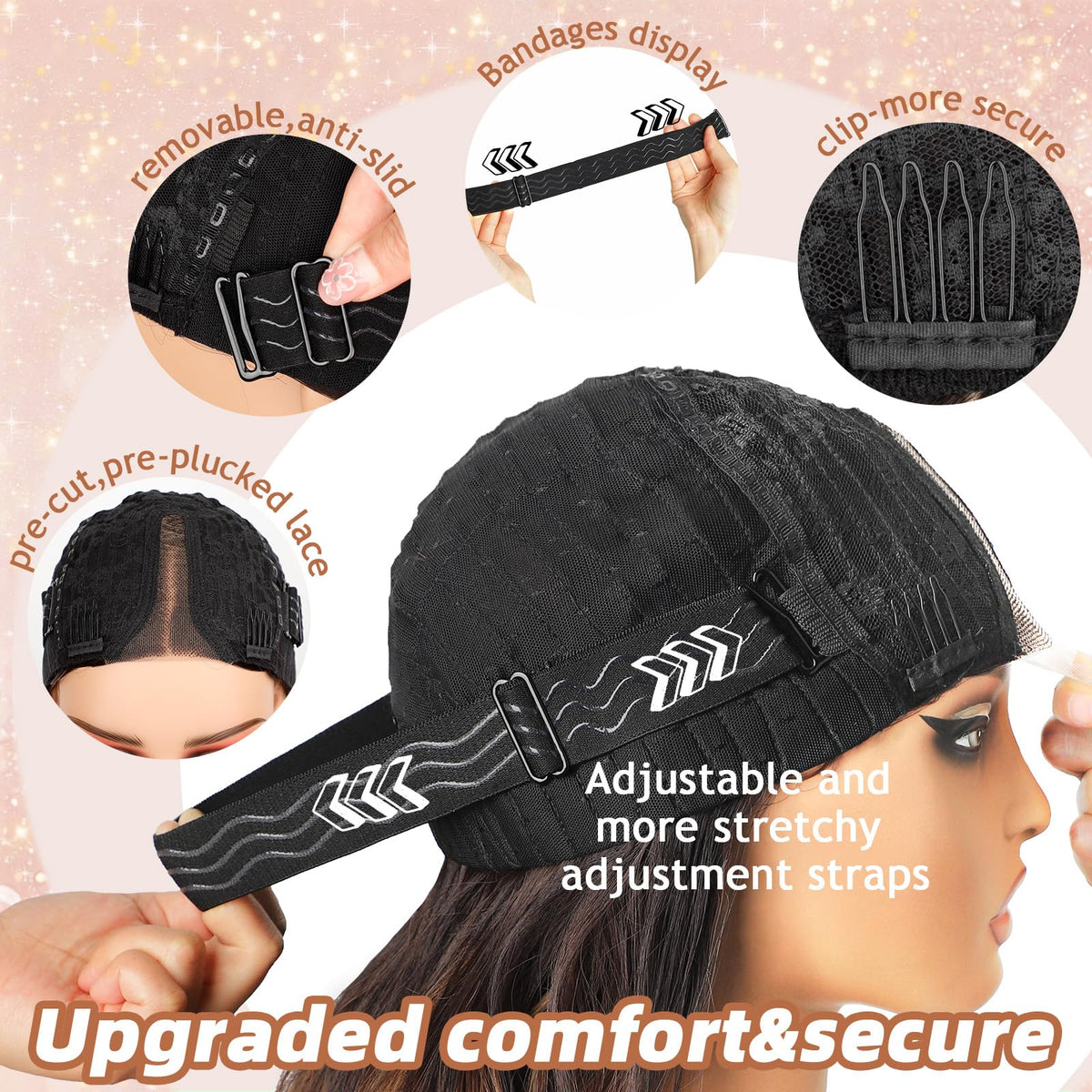Nnzes heat-resistant synthetic fibers hold curls for styling