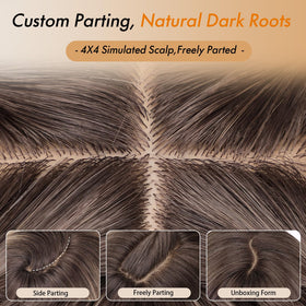 Nnzes pre-colored and pre-styled wig for instant, effortless styling.