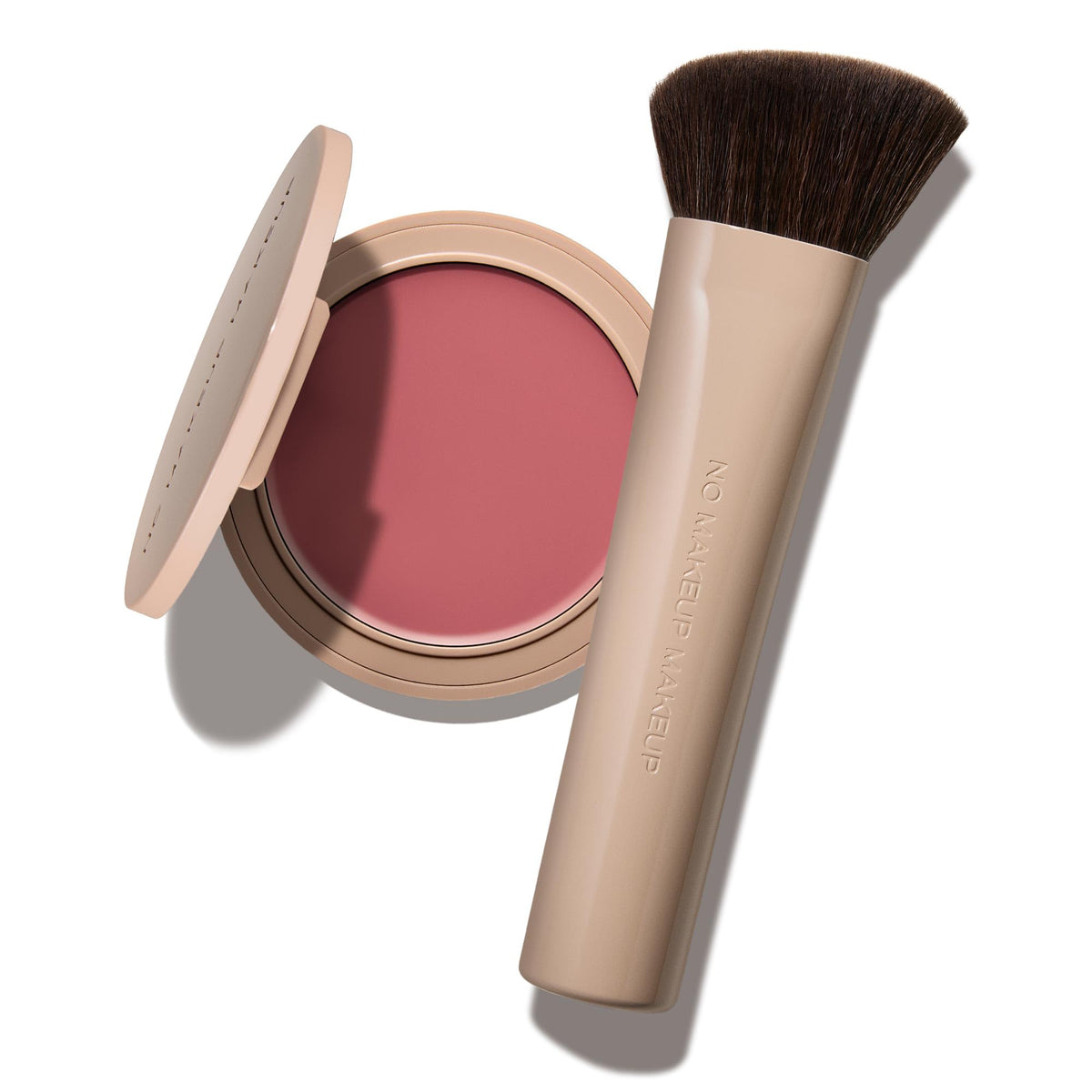 No Makeup Makeup Blush and Lip Duo pink packaging highlights portable set for quick color