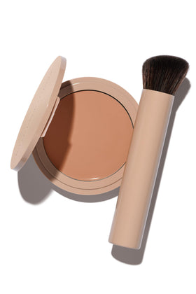No Makeup Makeup Foundation Almond bottle demonstrates seamless shade match with FlexShade technology.