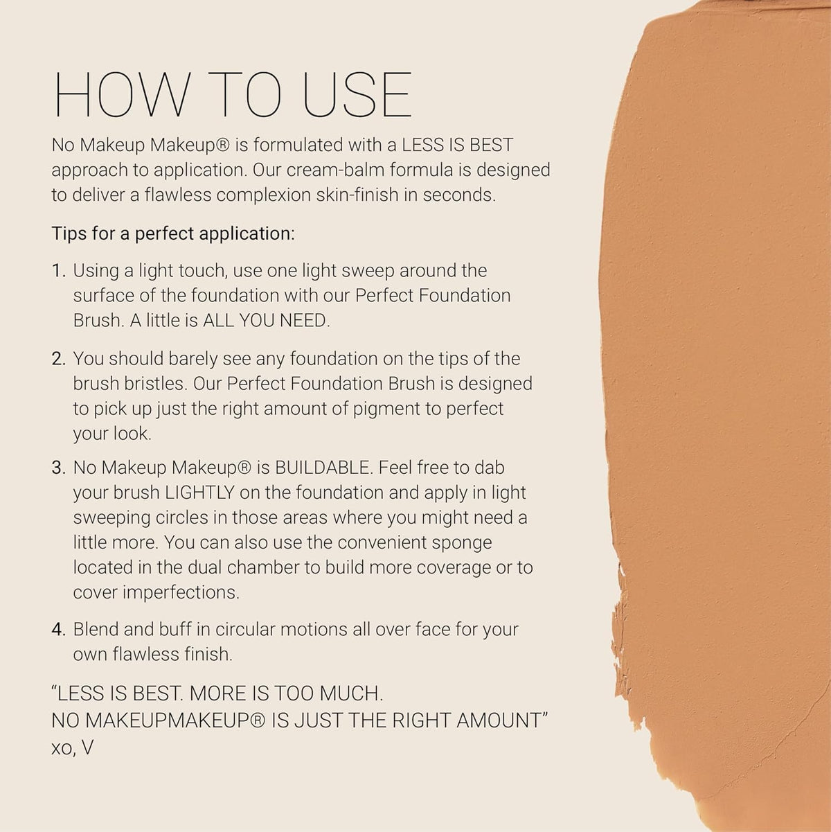 No Makeup Makeup Foundation packaging highlights vegan and cruelty-free ethos.
