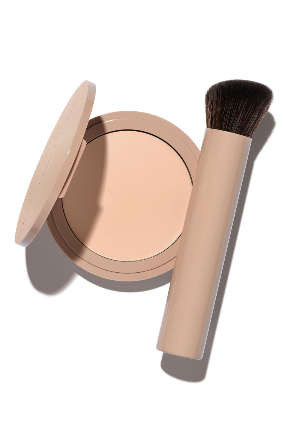 No Makeup Makeup Foundation Porcelain bottle showing a seamless skin-tone match.