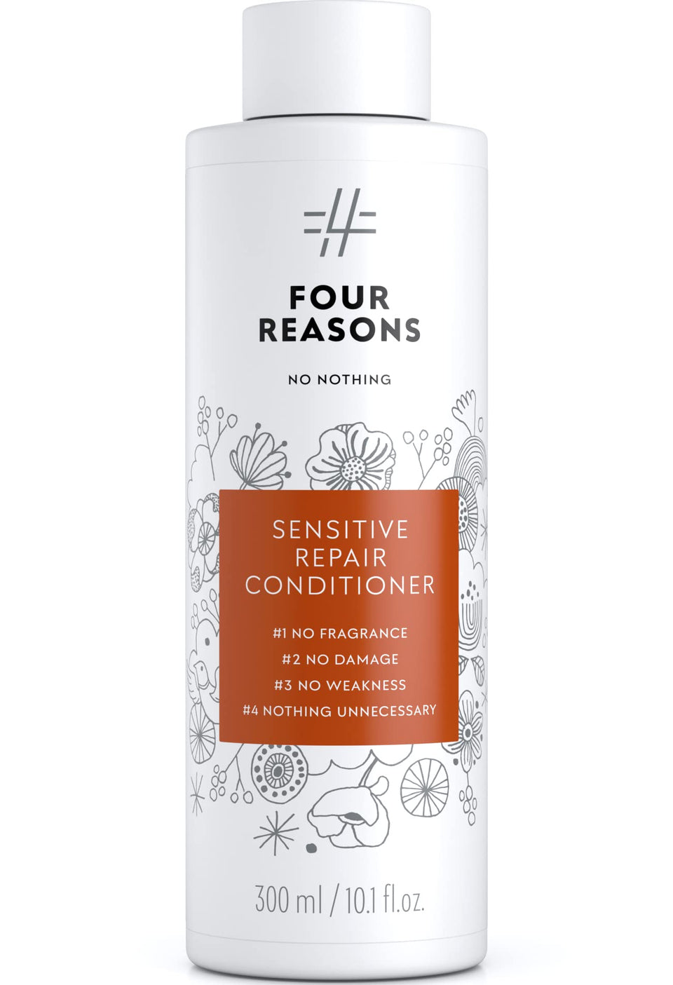 No nothing Repair Conditioner bottle with fragrance-free formula for sensitive scalp care