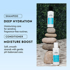 No Nothing Sensitive Moisture Shampoo foamy lather close-up highlights gentle cleansing