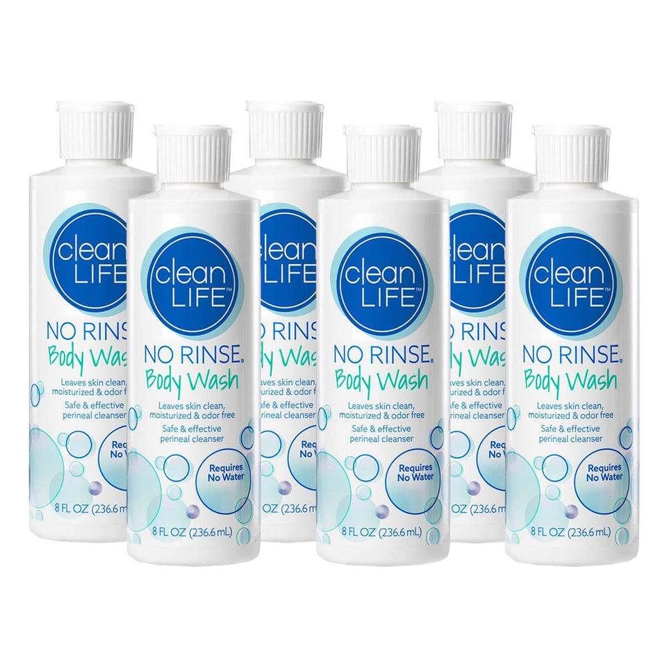 No-Rinse Clean Life Body Bath bottle ready for quick refresh on the go