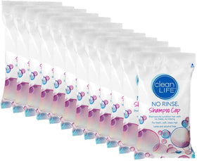 No-Rinse Cleanlife Cap 12-pack on display for easy caregiver in-bed hygiene