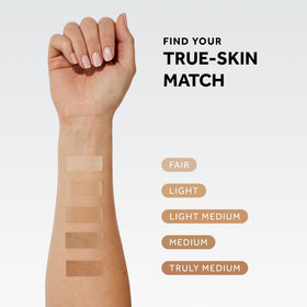 No7 Lift & Luminate brightening particles add natural glow.