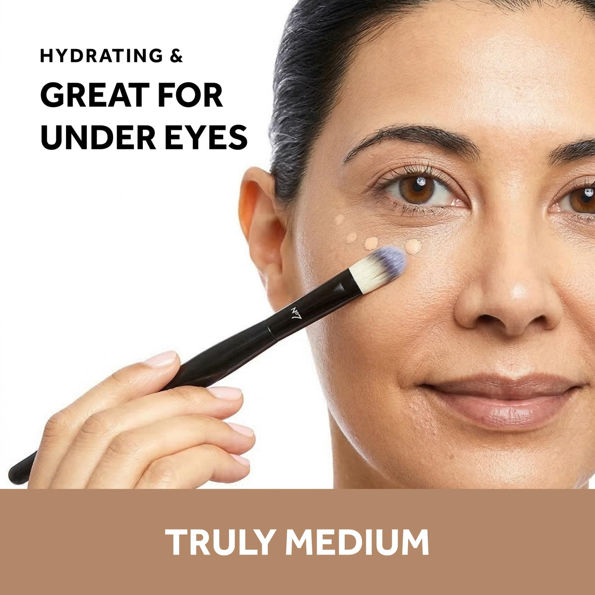 No7 Lift & Luminate serum-concealer dispensing cap for quick, mess-free use.