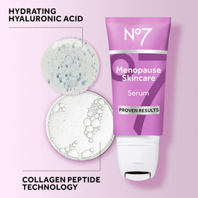 No7 serum applied to the neck area shows versatile skincare beyond the face