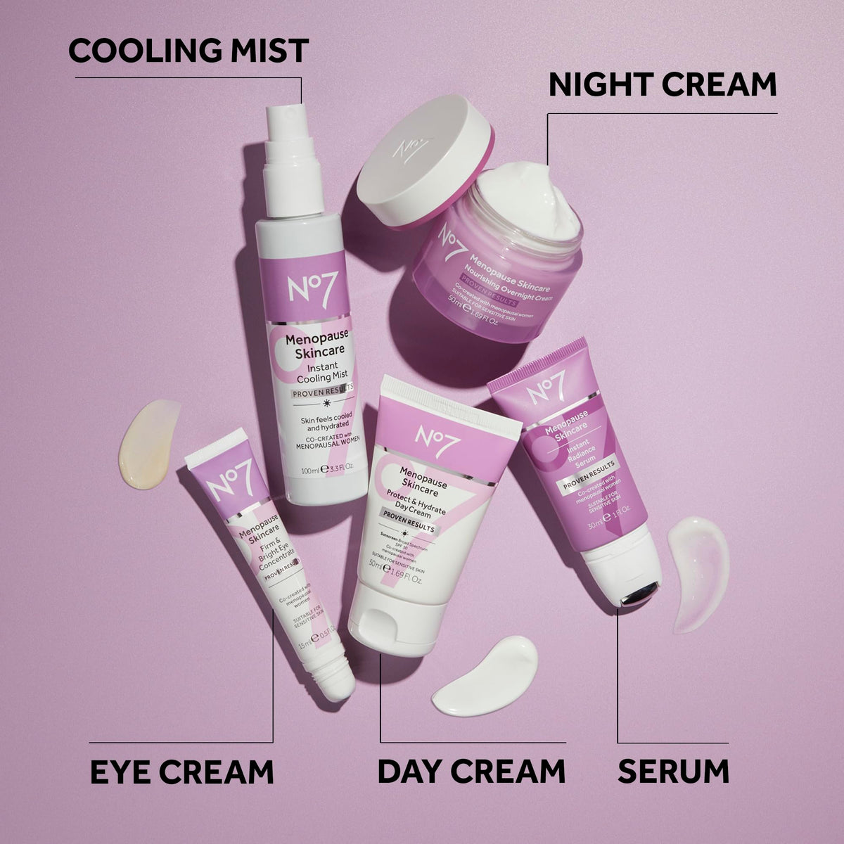 No7 packaging image emphasizes accessible luxury and practical, travel-ready design for busy mornings