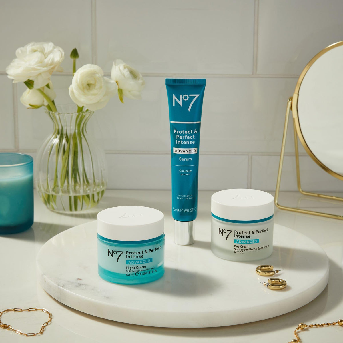 No7 hyaluronic-acid drop highlights hydrating benefits for the skin.