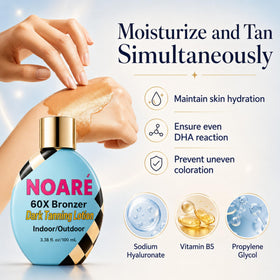 Noaré gradual sunless tan builds a natural look over days