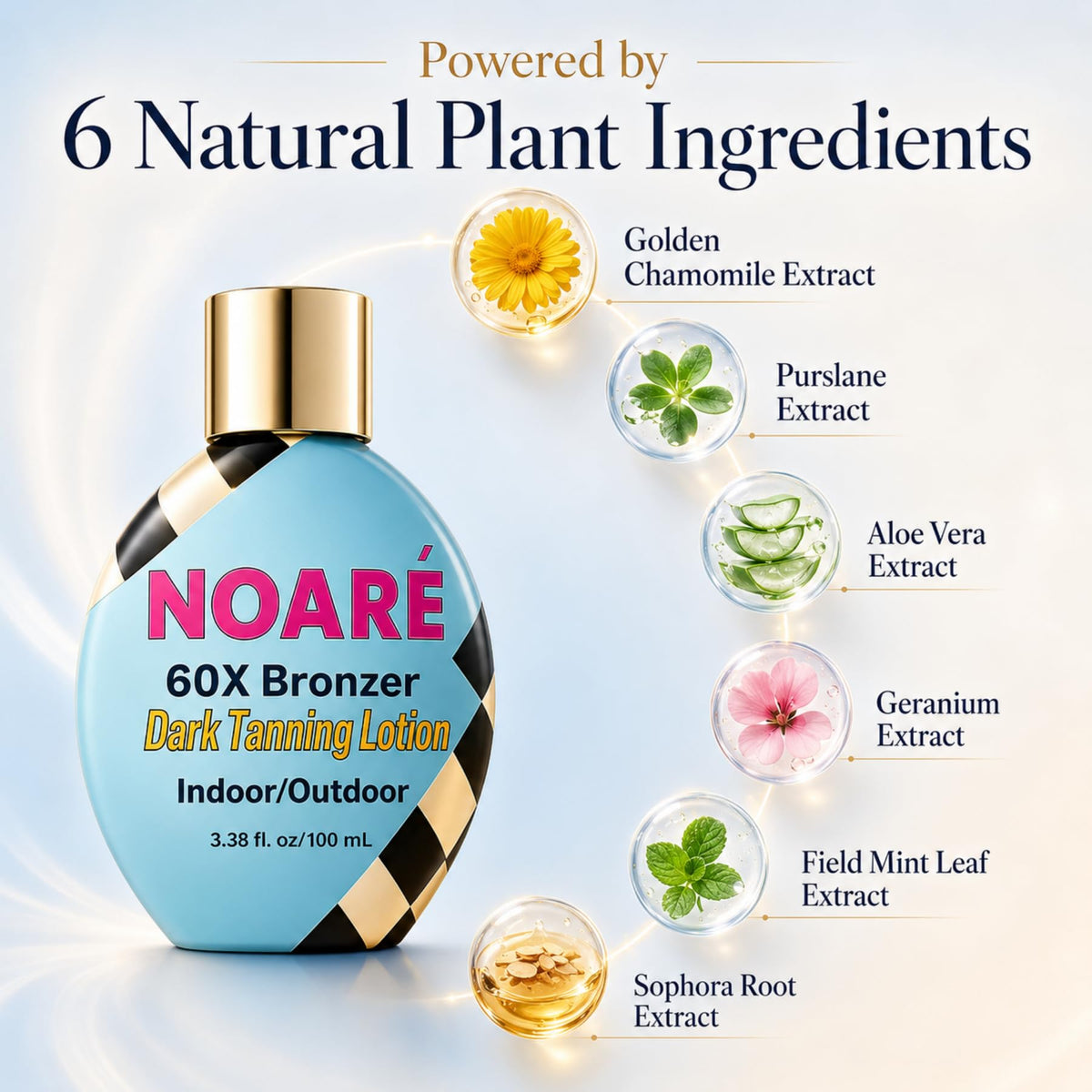 Noaré hydration with coconut oil nourishes skin during tanning sessions