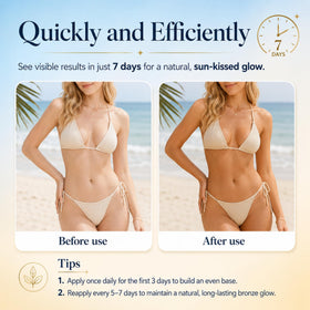 Noaré instant glow bronzer provides immediate sun-kissed color
