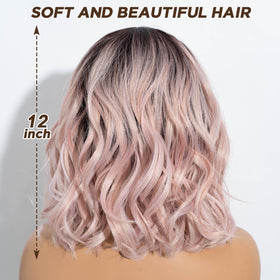 NOBLE colorful wigs for fashion women with durable heat-resistant synthetic fiber