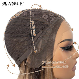 NOBLE heat-resistant synthetic fiber supports styling with heating tools.