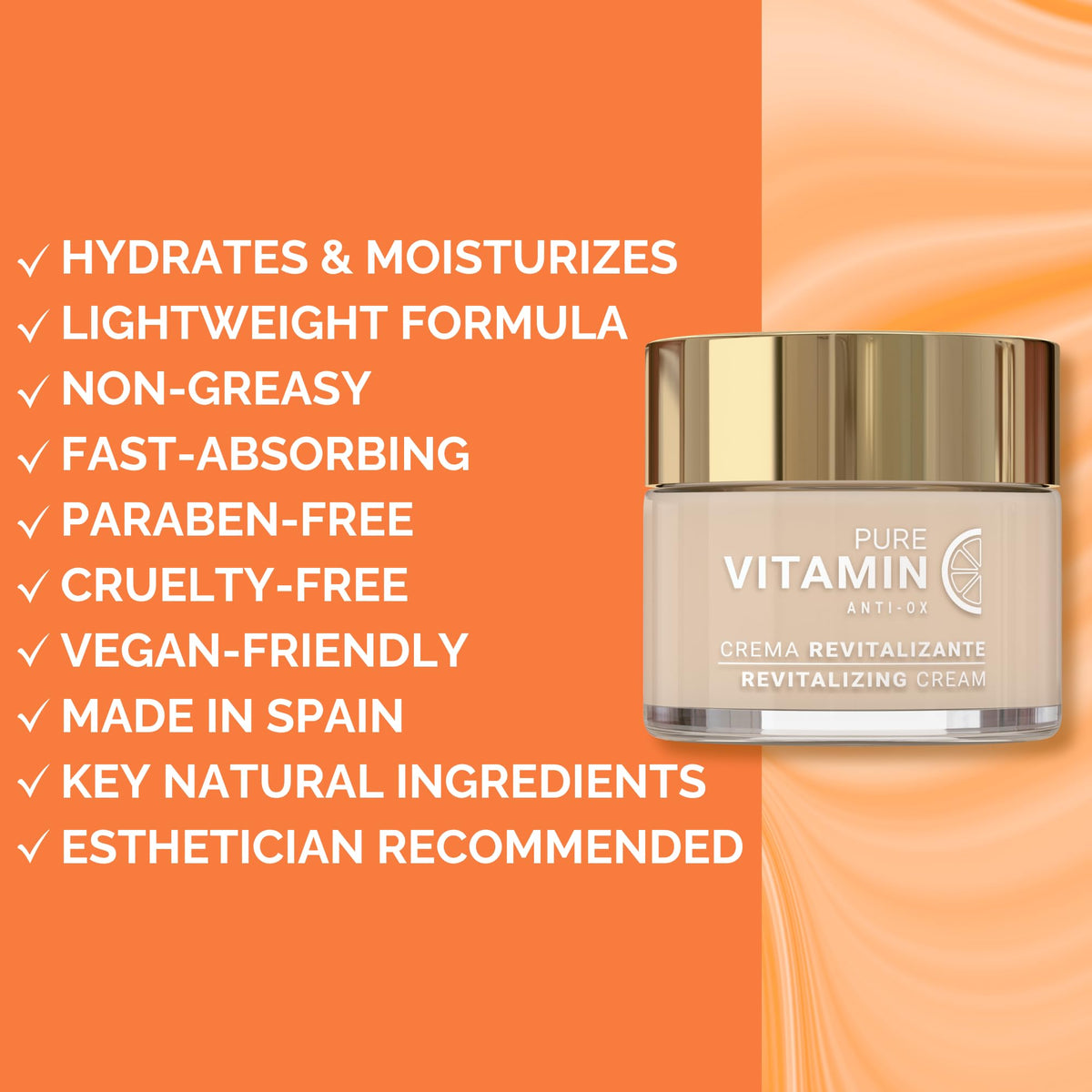 Noche Y Dia Vitamin C Face Cream packaging emphasizes everyday skincare routine.
