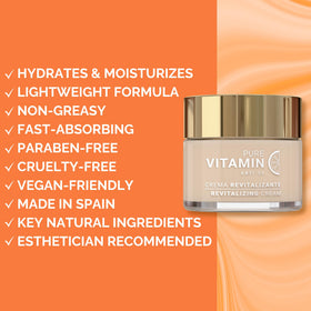 Noche Y Dia Vitamin C Face Cream packaging emphasizes everyday skincare routine.