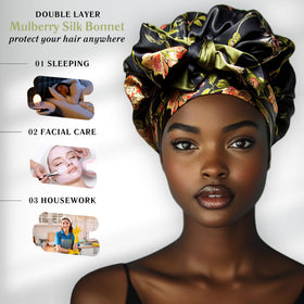 Nochka Fashion Wild Rose silk bonnet handmade in the USA