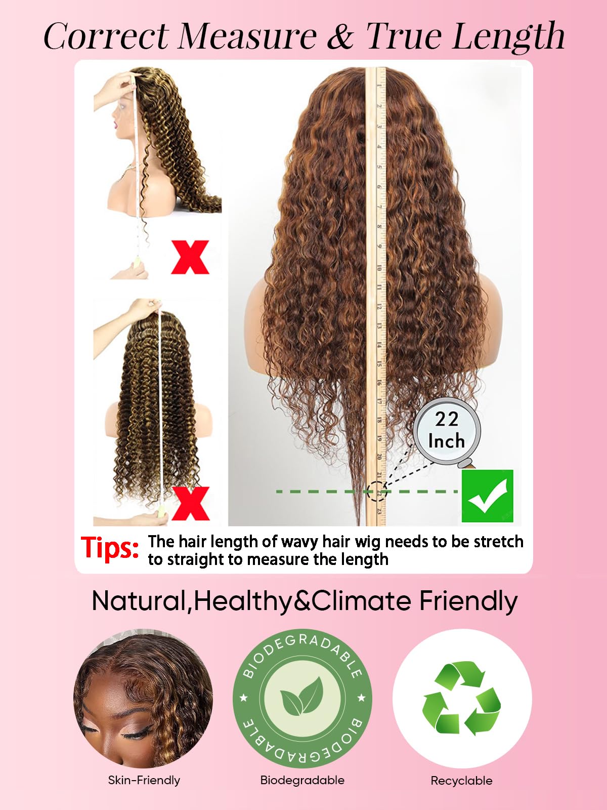NOELLA glueless cap adjustable straps four-combs for secure fit