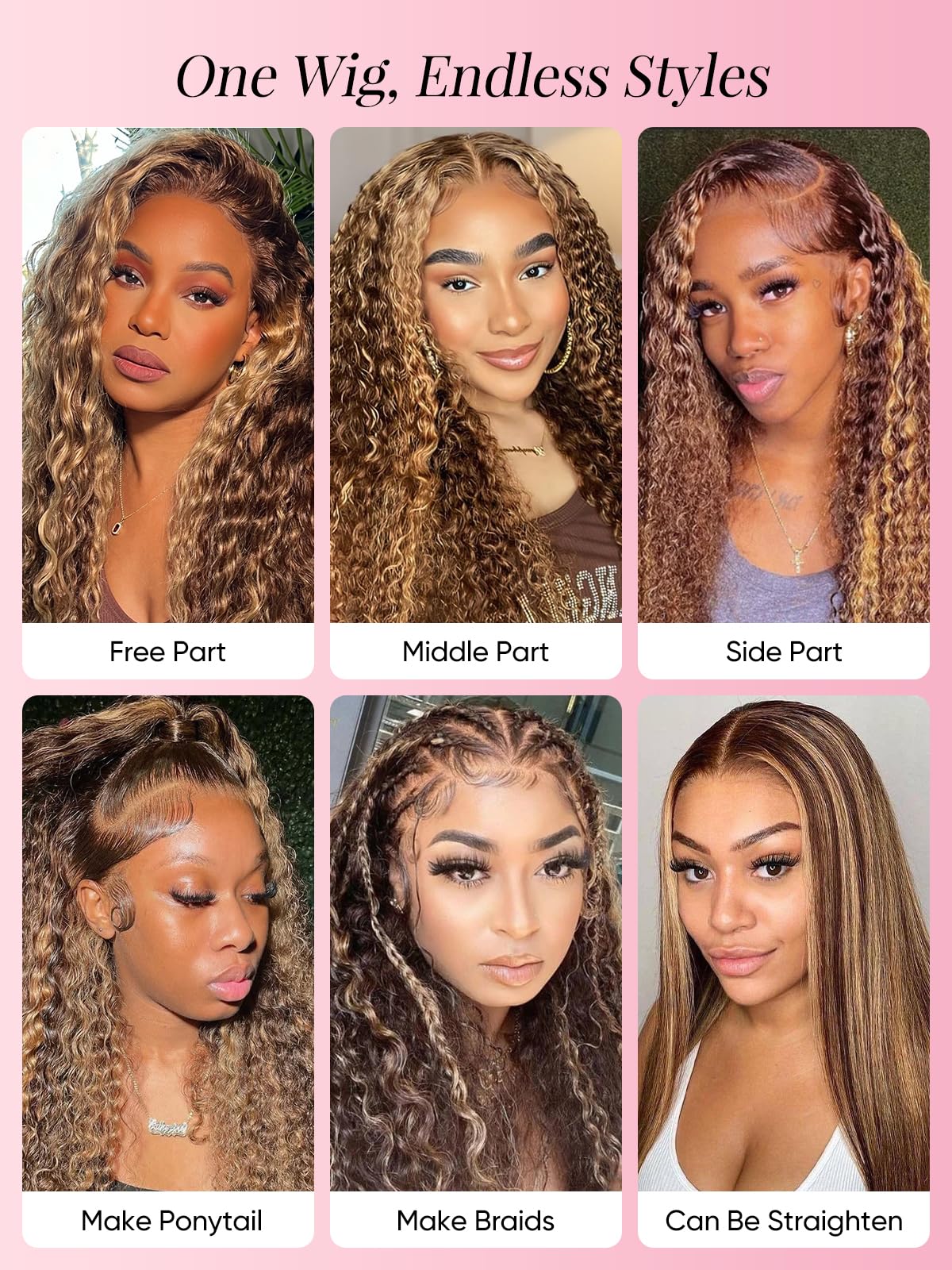 NOELLA ombre wig heat-styling friendly enables versatile looks