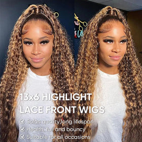 NOELLA water wave 30inch side view highlights long, flowing waves for daily wear