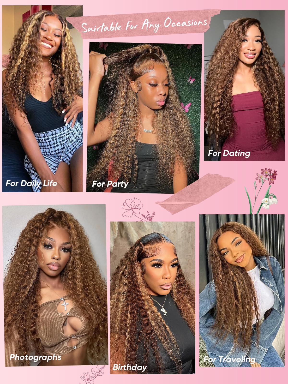 NOELLA wedding party waves ideal for special occasions and photo-ready styles