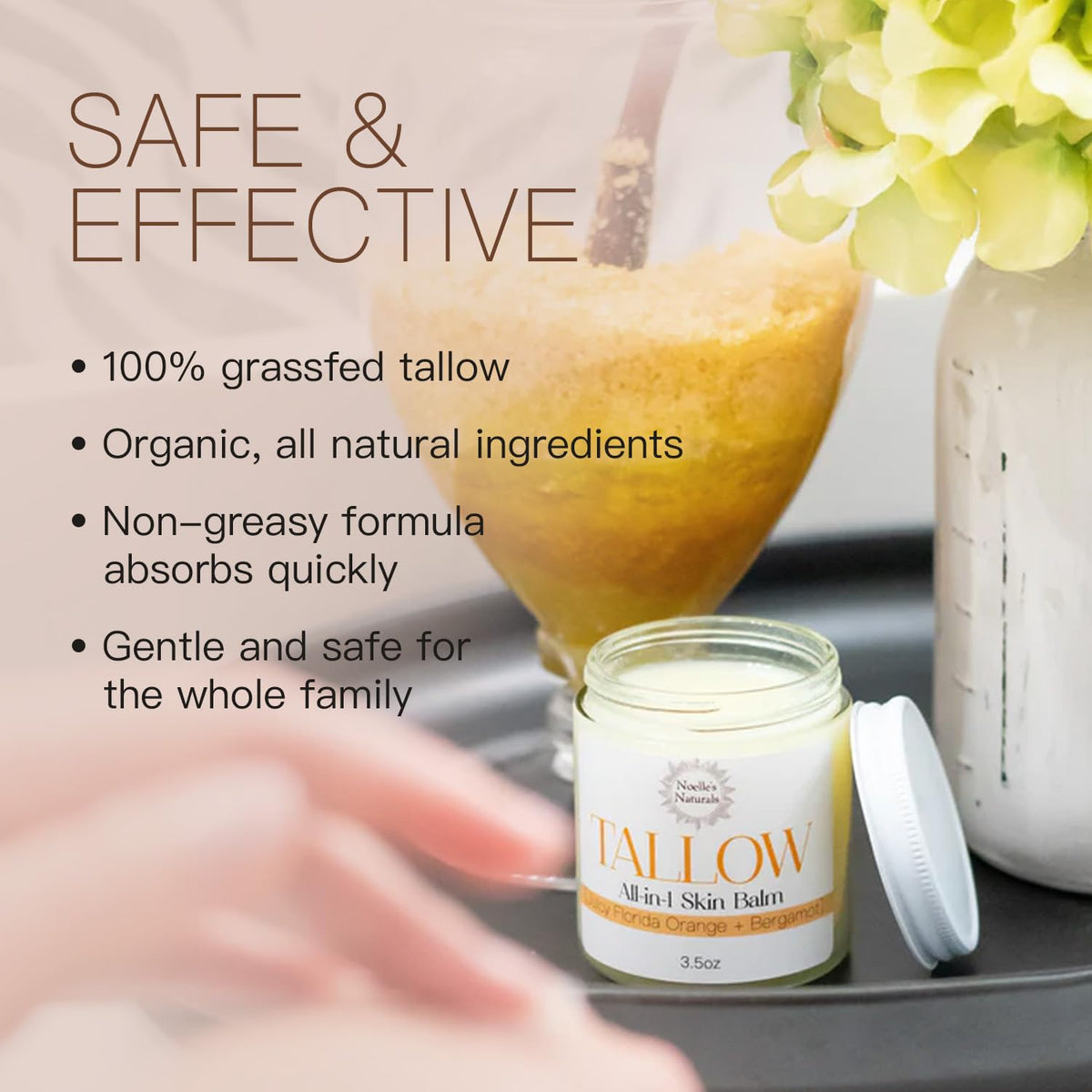 Noelle's Naturals balm ideal for baby bottoms and sensitive skin.