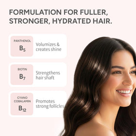 Noelo Hills Hair Treatment application on hair shows even distribution and easy combing.