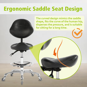 Nolasalon ergonomic saddle design supports comfort during long sessions.